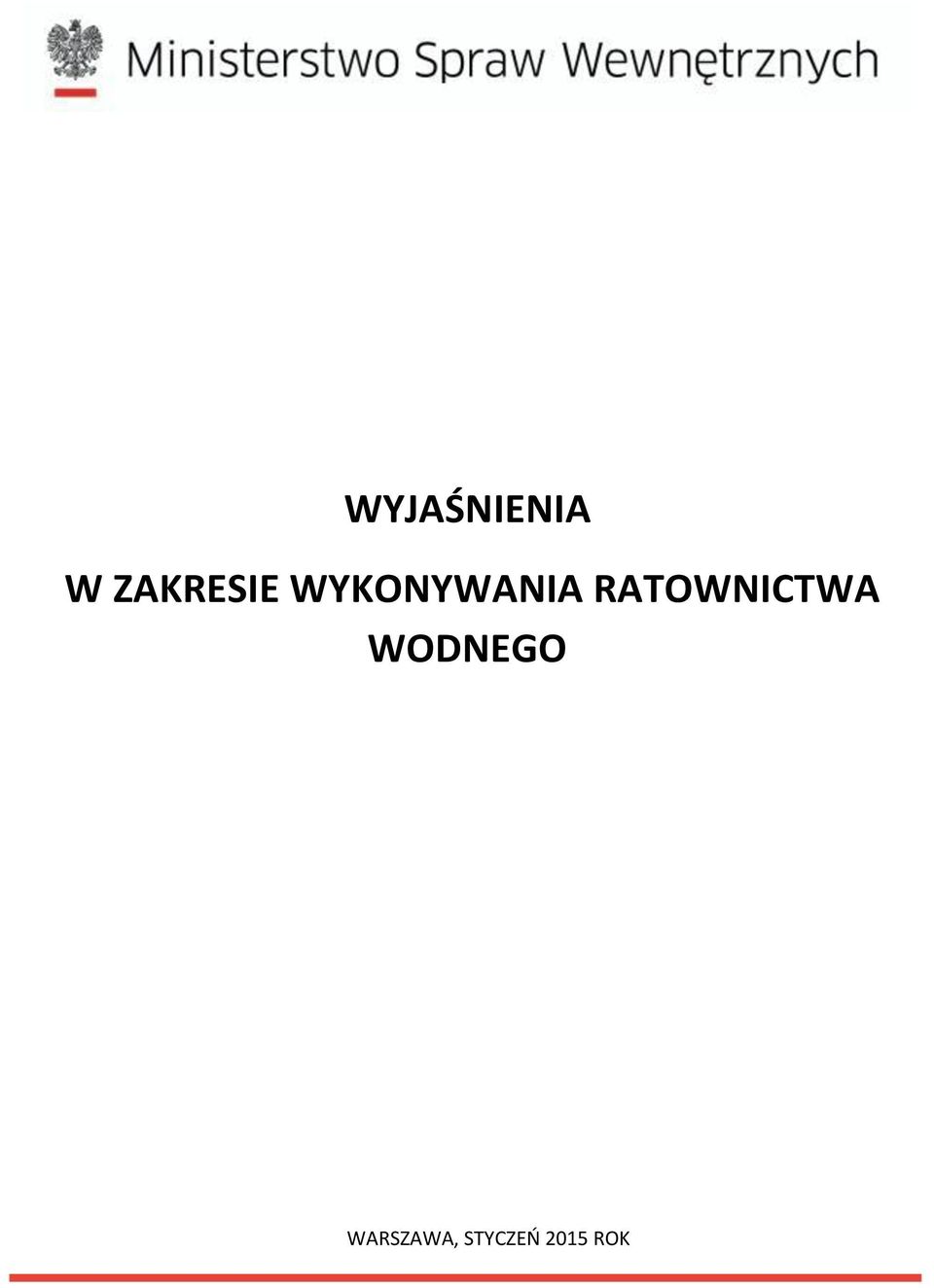 RATOWNICTWA WODNEGO