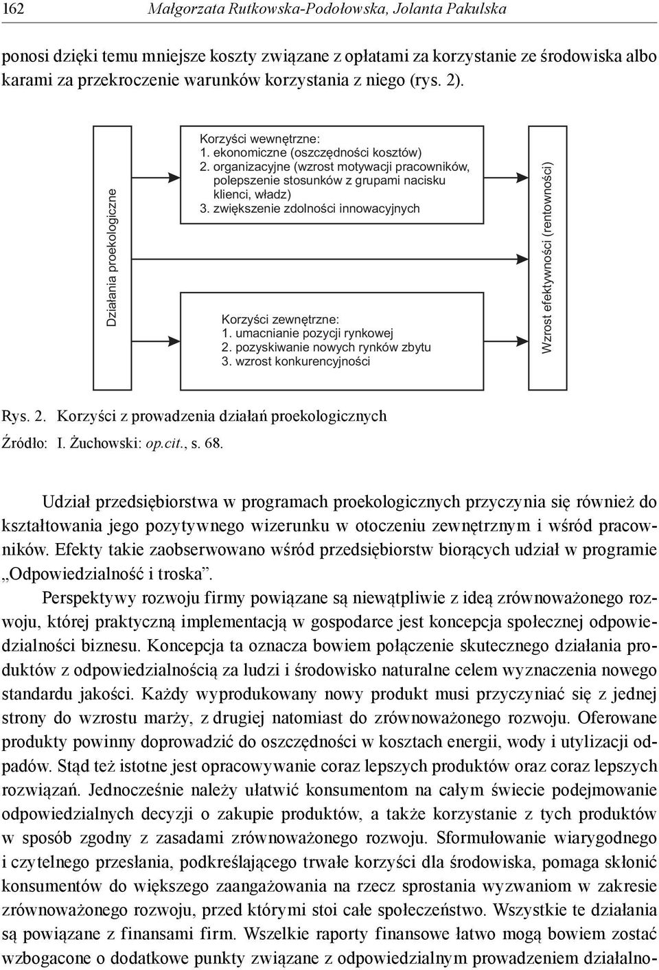 zwiększenie zdolności innowacyjnych Korzyści zewnętrzne: 1. umacnianie pozycji rynkowej 2. pozyskiwanie nowych rynków zbytu 3. wzrost konkurencyjności Wzrost efektywności (rentowności) Rys. 2. Korzyści z prowadzenia działań proekologicznych Źródło: I.