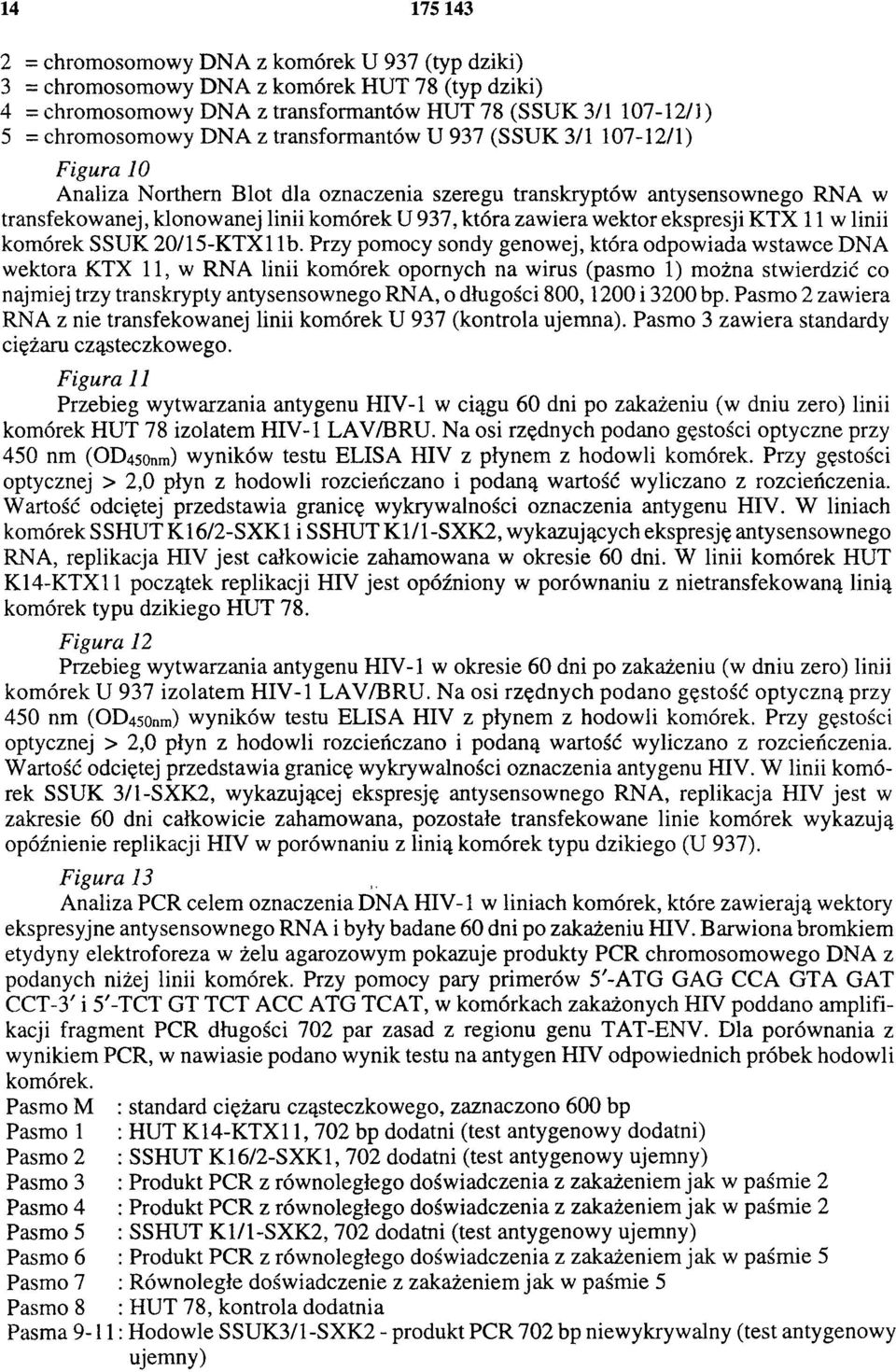 ekspresji KTX 11 w linii komórek SSUK 20/15-KTX1 1b.