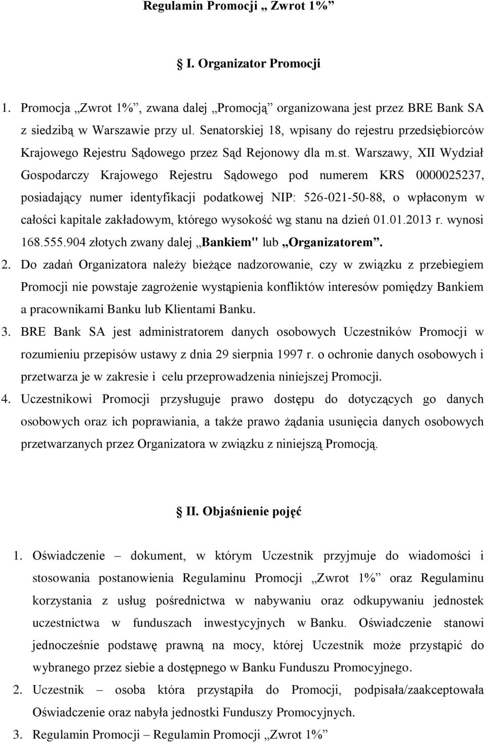 u przedsiębiorców Krajowego Rejestr