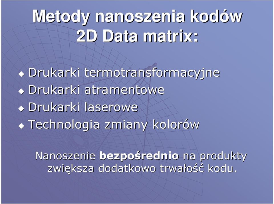 laserowe Technologia zmiany kolorów Nanoszenie