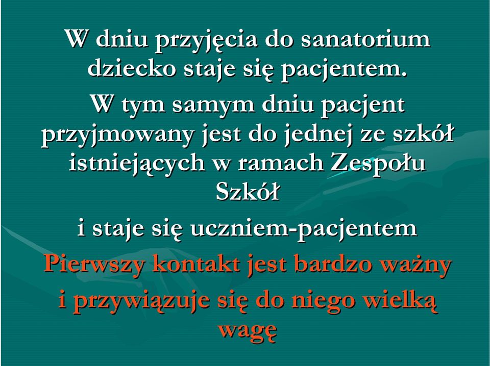 istniejących w ramach Zespołu Szkół i staje się