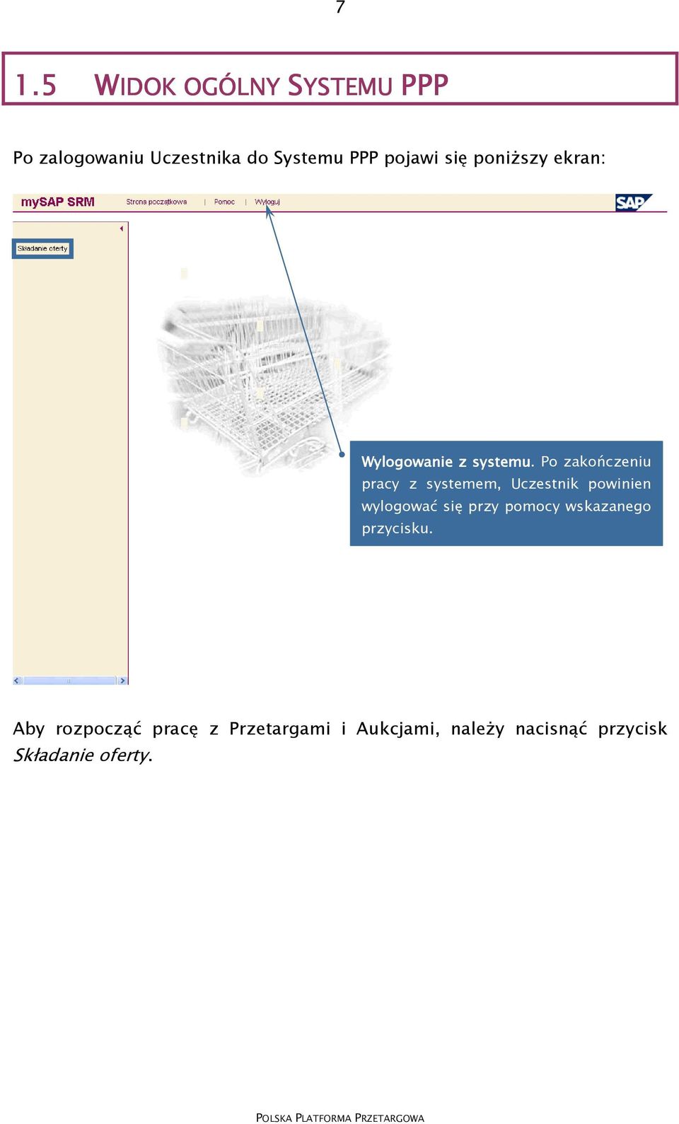 się poniższy ekran: Wylogo gowanie z systemu.