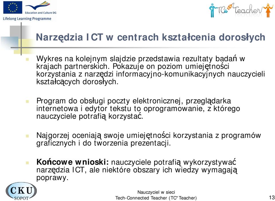 Program do obsługi poczty elektronicznej, nej przeglądarka internetowa i edytor tekstu to oprogramowanie, z którego nauczyciele potrafią korzystać.