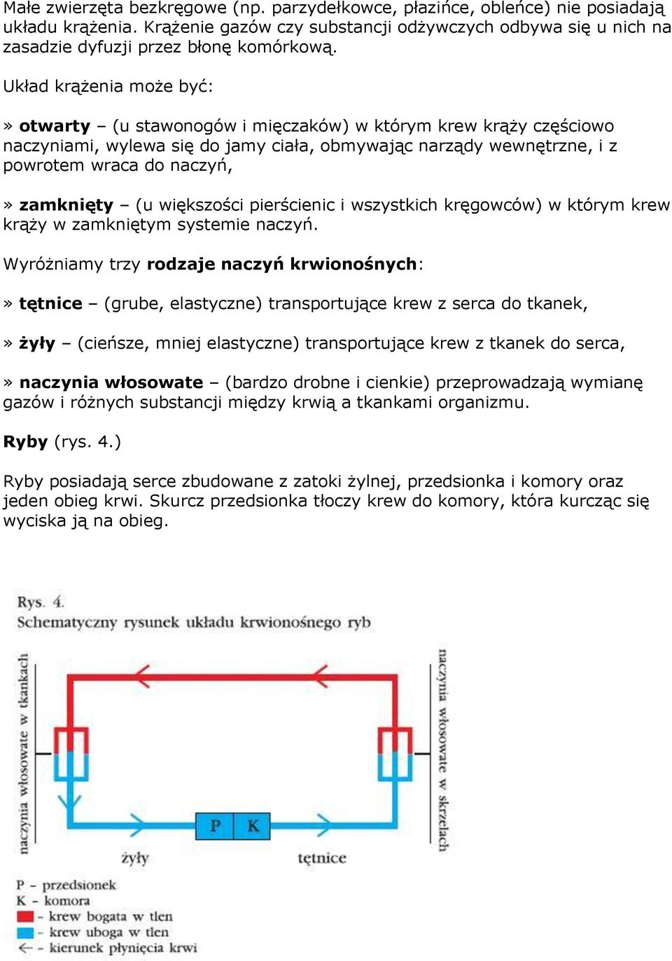 (u większości pierścienic i wszystkich kręgowców) w którym krew krąży w zamkniętym systemie naczyń.