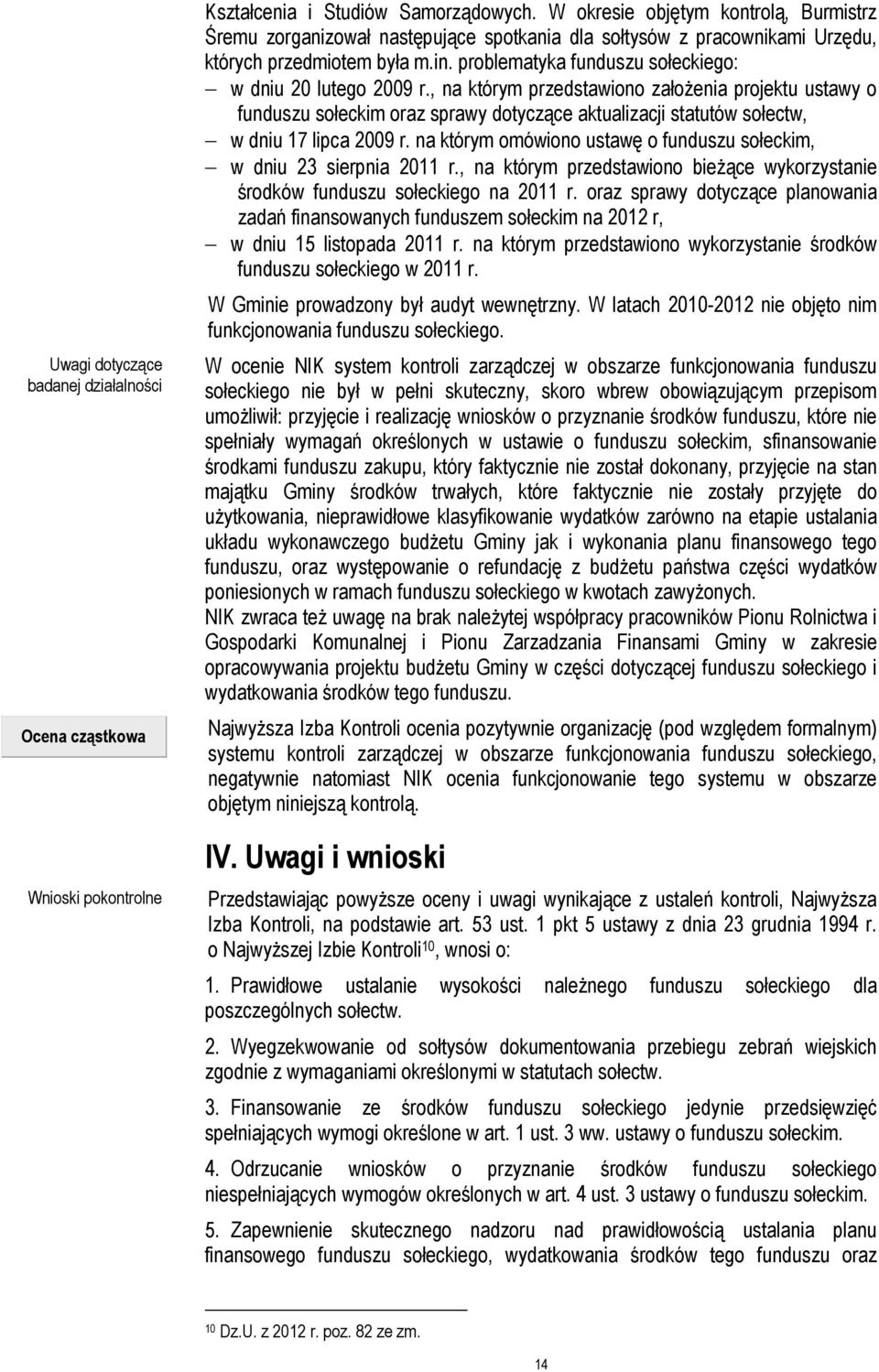 problematyka funduszu sołeckiego: w dniu 20 lutego 2009 r.