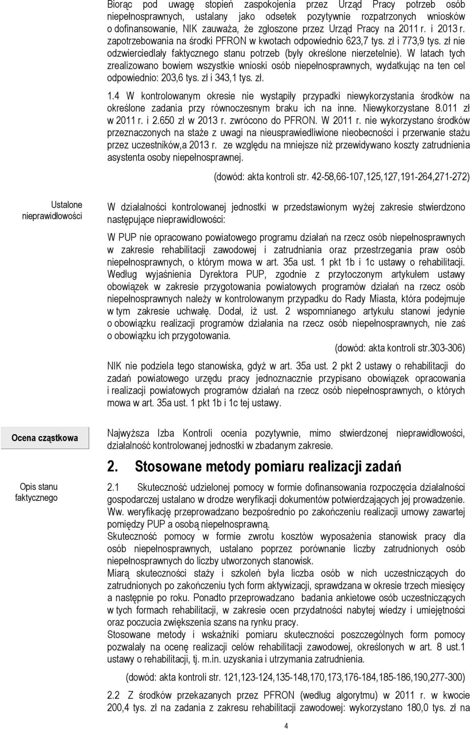 W latach tych zrealizowano bowiem wszystkie wnioski osób niepełnosprawnych, wydatkując na ten cel odpowiednio: 203,6 tys. zł i 343,1 tys. zł. 1.