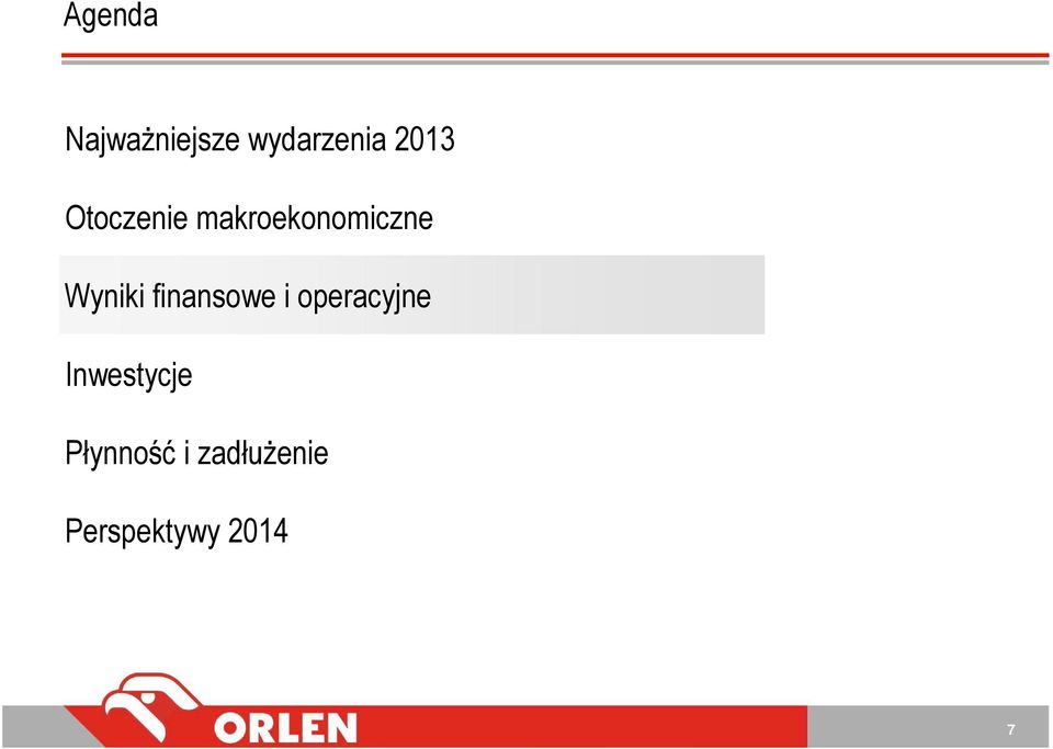 finansowe i operacyjne Inwestycje