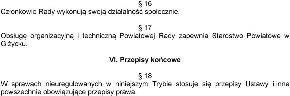 Powiatowe w Giżycku. VI.