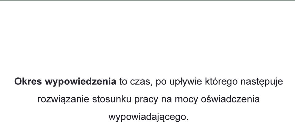 rozwiązanie stosunku pracy na