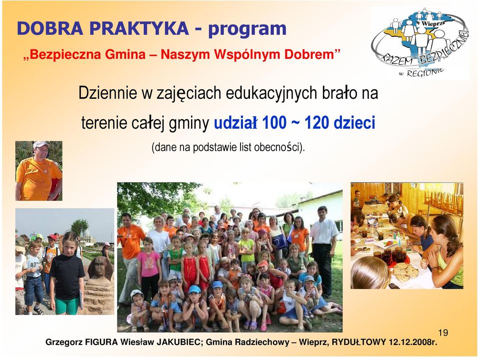 edukacyjnych brało na terenie całej gminy