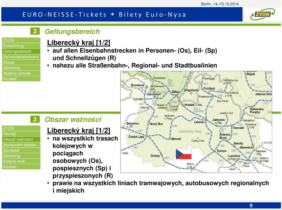 [1/2] na wszystkich trasach kolejowych w pociągach osobowych (Os), pospiesznych (Sp) i