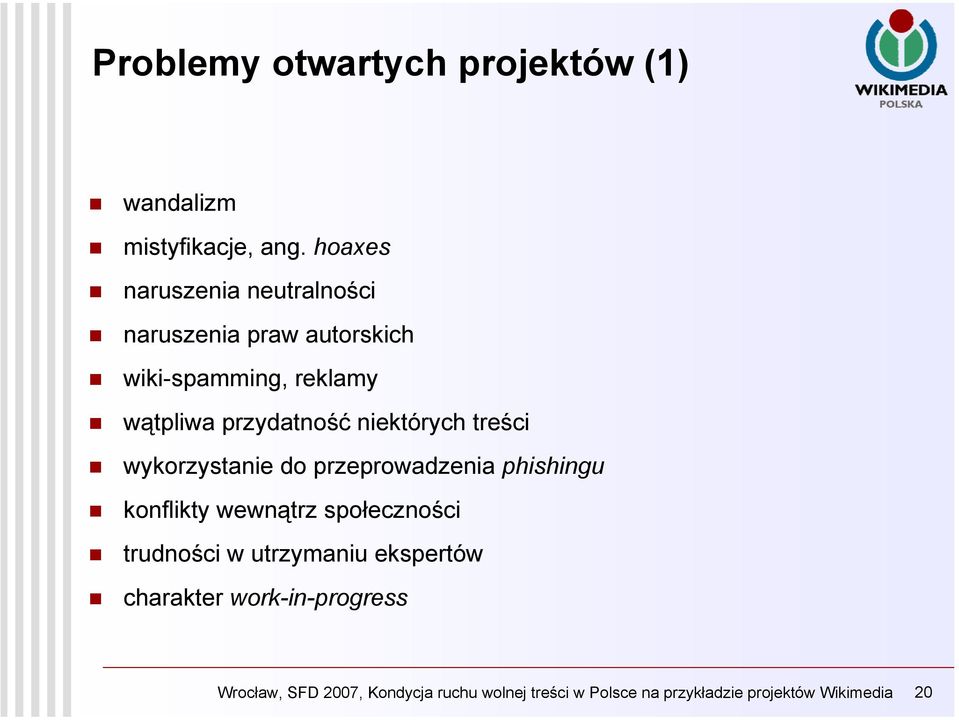 niektórych treści wykorzystanie do przeprowadzenia phishingu konflikty wewnątrz społeczności trudności