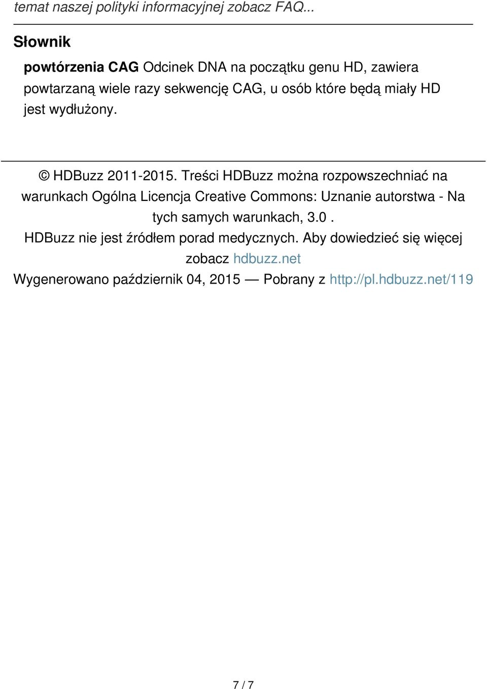 miały HD jest wydłużony. HDBuzz 2011-2015.