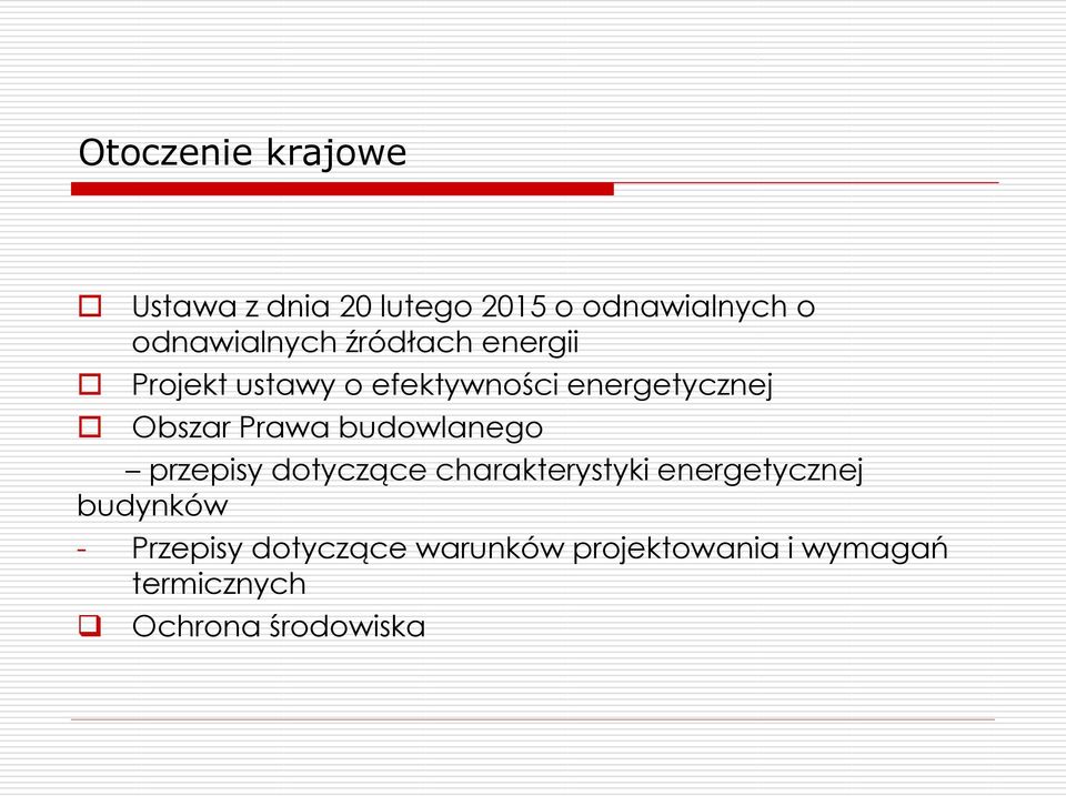 budowlanego przepisy dotyczące charakterystyki energetycznej budynków -