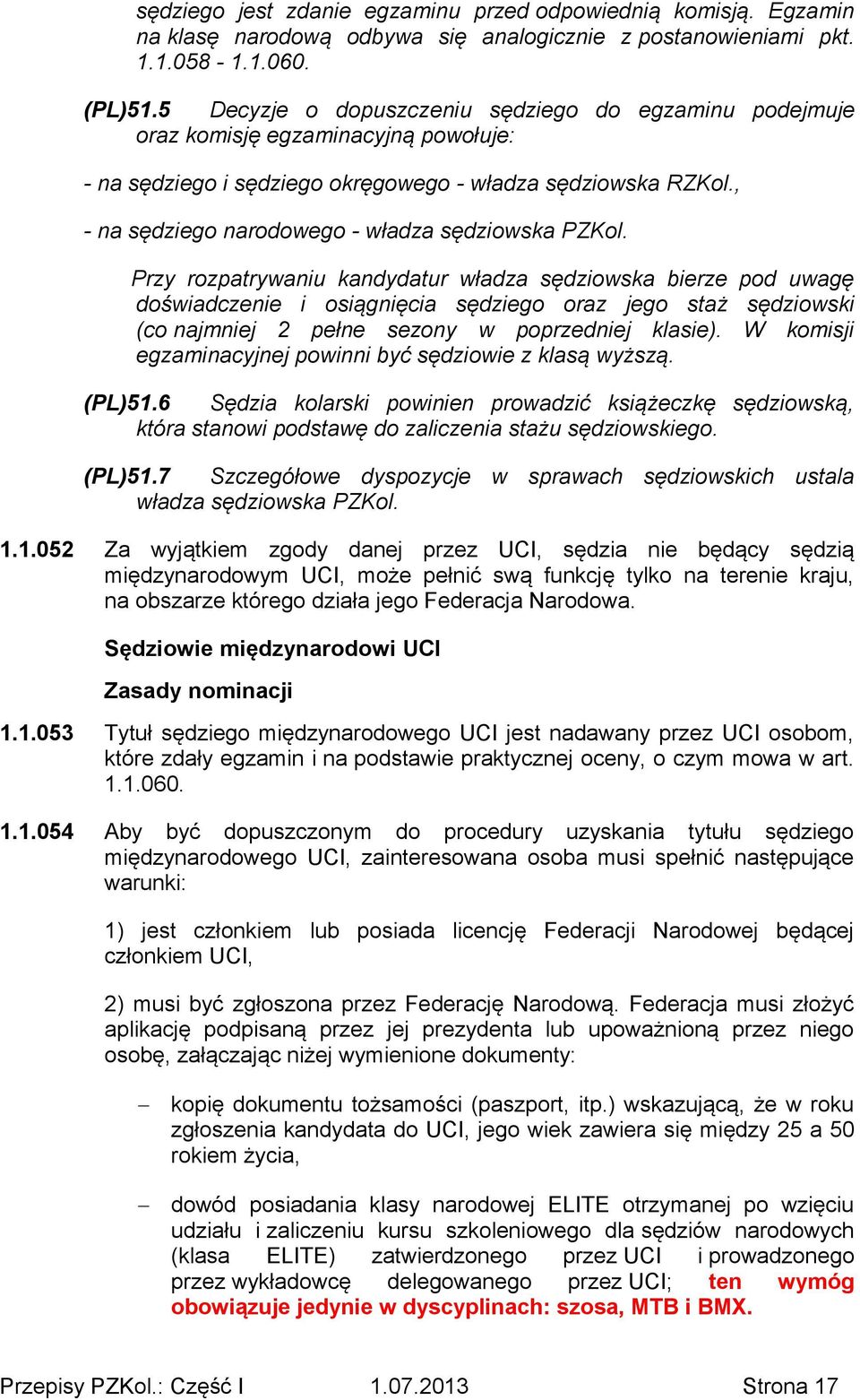 , - na sędziego narodowego - władza sędziowska PZKol.