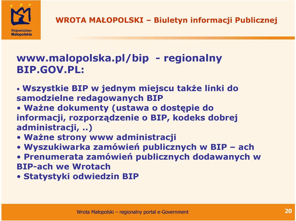 dostępie do informacji, rozporządzenie o BIP, kodeks dobrej administracji,.