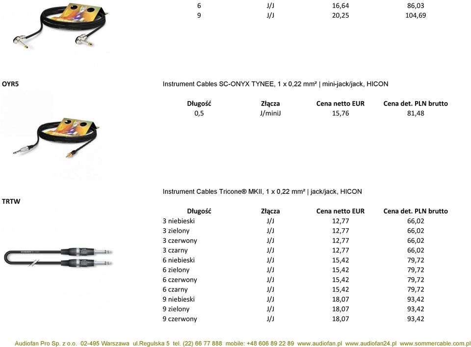 12,77 66,02 3 czerwony J/J 12,77 66,02 3 czarny J/J 12,77 66,02 6 niebieski J/J 15,42 79,72 6 zielony J/J 15,42 79,72 6