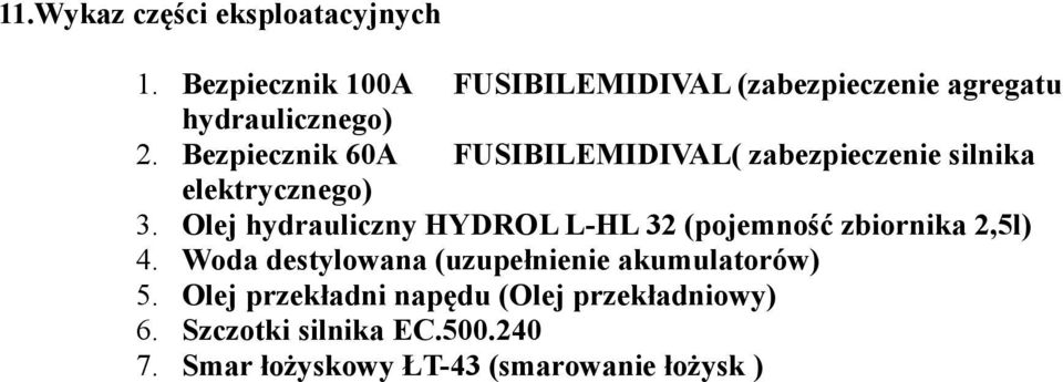 Bezpiecznik 60A FUSIBILEMIDIVAL( zabezpieczenie silnika elektrycznego) 3.