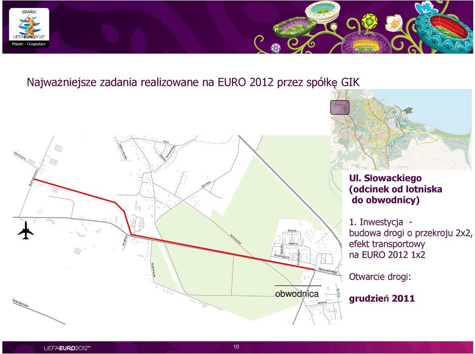 Inwestycja - budowa drogi o przekroju 2x2, efekt