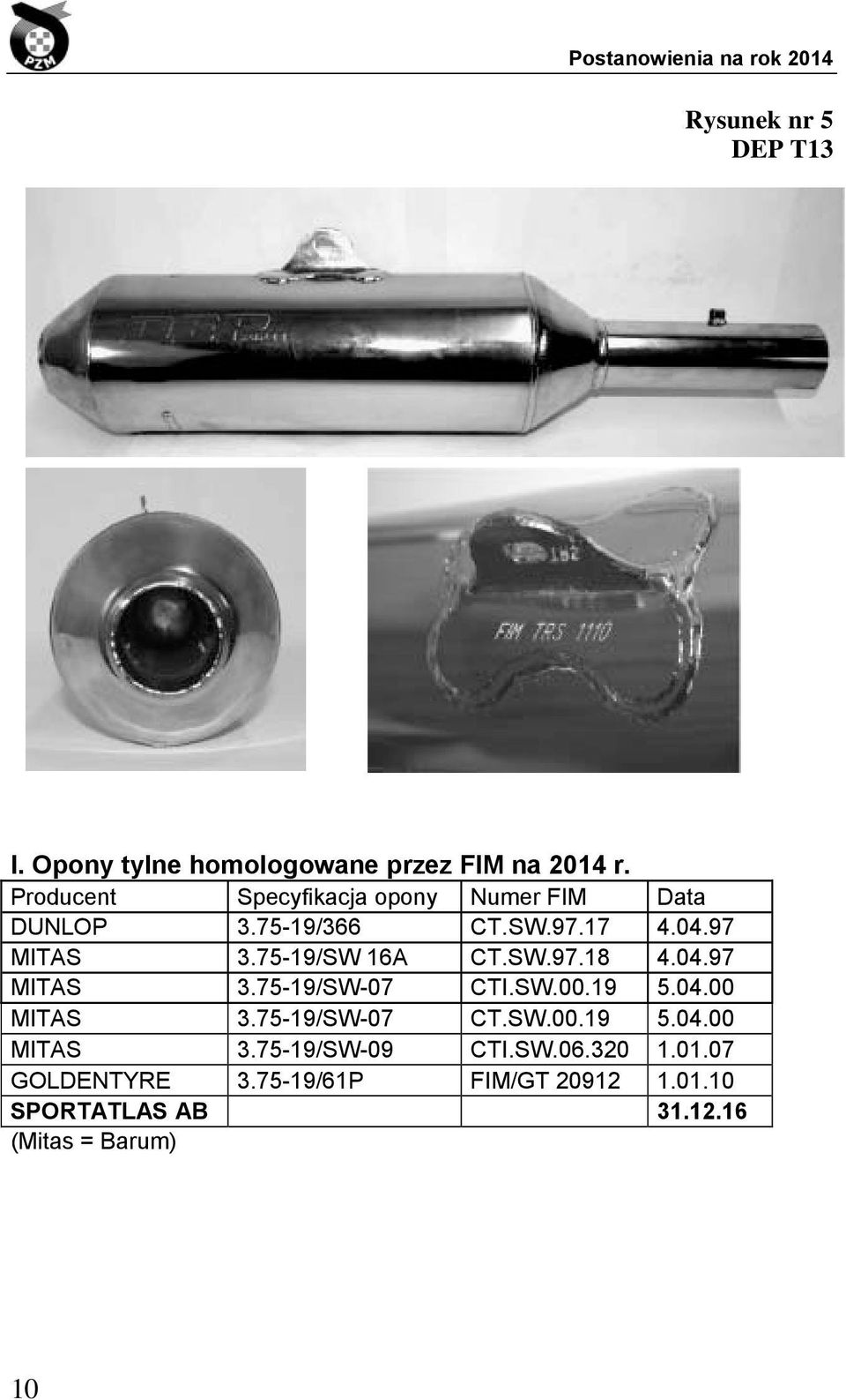 75-19/SW 16A CT.SW.97.18 4.04.97 MITAS 3.75-19/SW-07 CTI.SW.00.19 5.04.00 MITAS 3.75-19/SW-07 CT.SW.00.19 5.04.00 MITAS 3.75-19/SW-09 CTI.