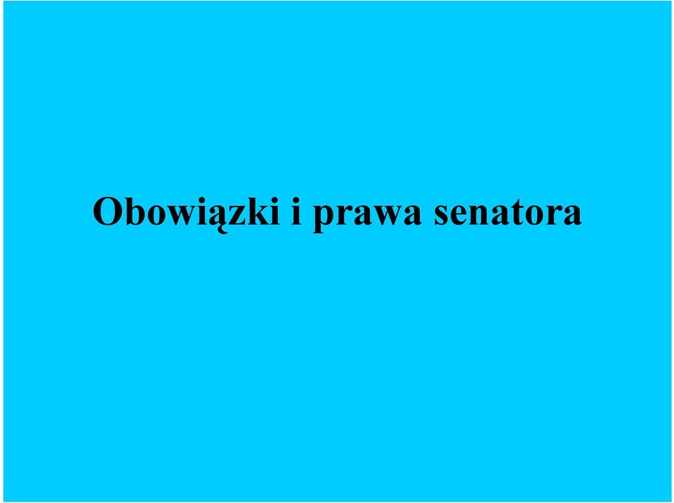 senatora