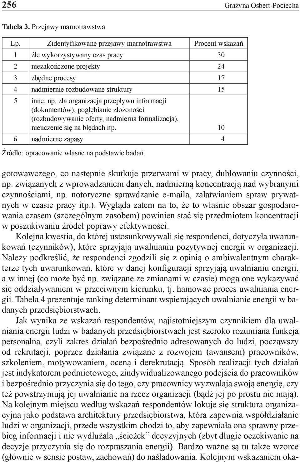 zła organizacja przepływu informacji (dokumentów), pogłębianie złożoności (rozbudowywanie oferty, nadmierna formalizacja), nieuczenie się na błędach itp.