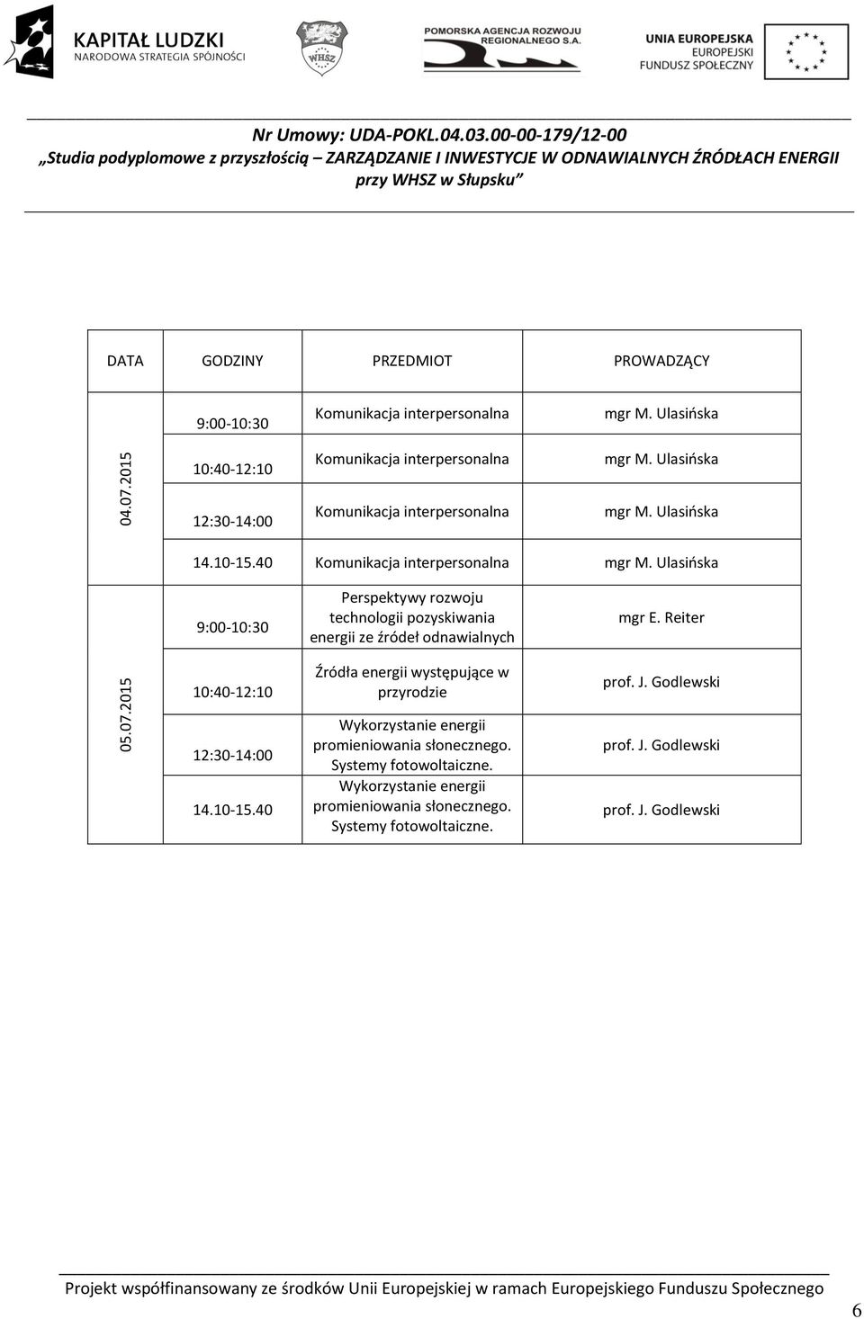 Ulasińska Komunikacja interpersonalna mgr M.