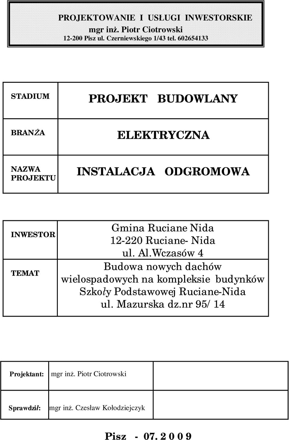 Nida 12-220 Ruciane- Nida ul. Al.