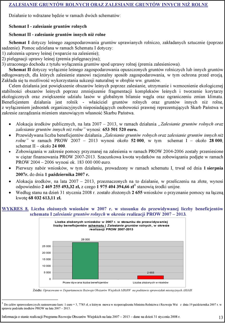 Pomoc udzielana w ramach Schematu I dotyczy: 1) założenia uprawy leśnej (wsparcie na zalesienie); 2) pielęgnacji uprawy leśnej (premia pielęgnacyjna); 3) utraconego dochodu z tytułu wyłączenia