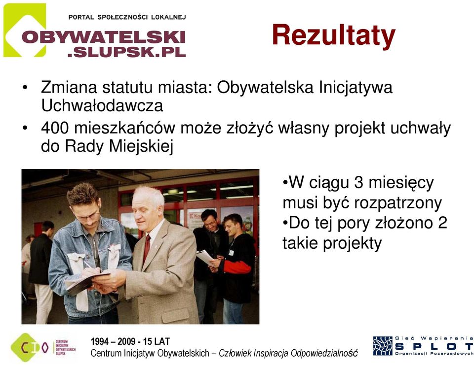 własny projekt uchwały do Rady Miejskiej W ciągu 3