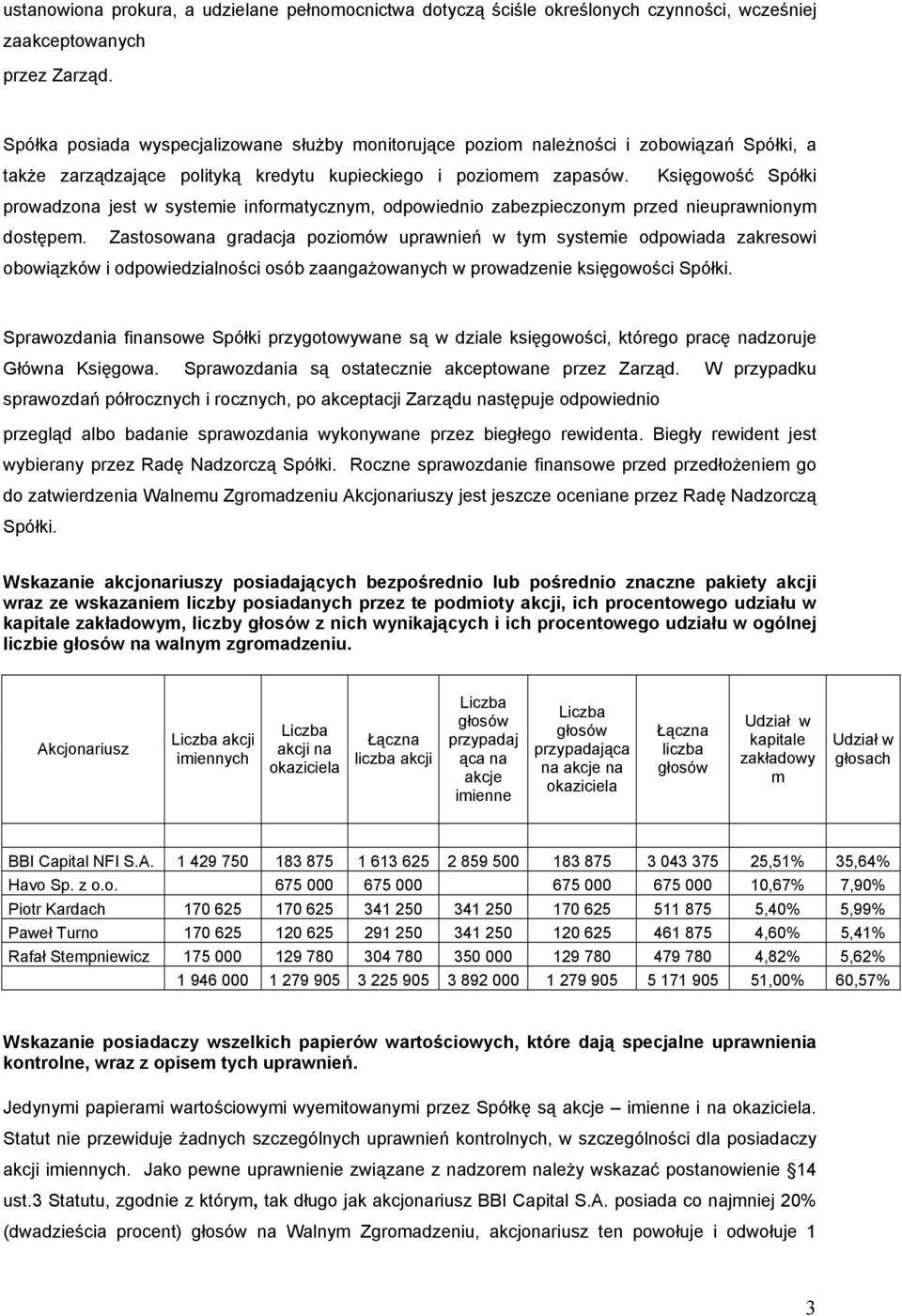 Księgowość Spółki prowadzona jest w systemie informatycznym, odpowiednio zabezpieczonym przed nieuprawnionym dostępem.