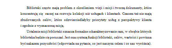 4.8 Tekst główny pracy Na poniższym rysunku przedstawiono bardzo popularny wśród promotorów układ tekstu głównego a linea.