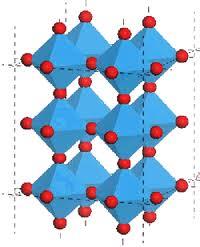 Struktury krystaliczne osnów przewodników elektronowych: struktury szkieletowe (WO 3 ) Struktury te są zbudowane z atomów silnie wzajemnie związanych, tworzących sztywny, przestrzenny szkielet