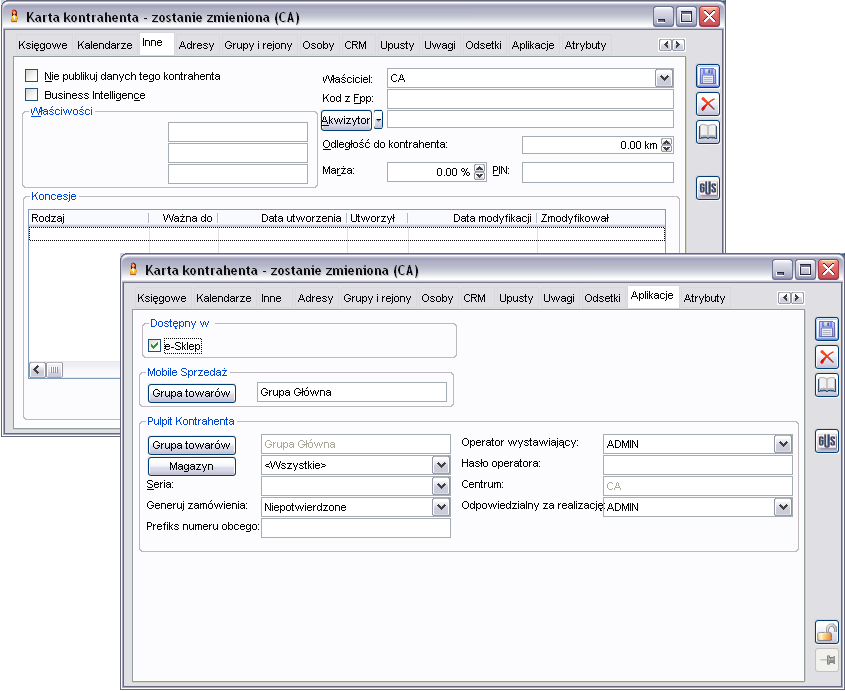 Integracja z e-sklepem W wersji Comarch ERP XL wprowadzono zmiany umożliwiające poprawną synchronizację z wersją 7.0 e-sklepu. Dzięki nim możliwym jest m. in.