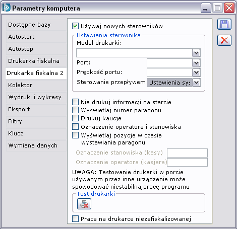 Obsługa nowych sterowników drukarek fiskalnych W wersji Comarch ERP XL wprowadzone zostały zmiany pozwalające na poprawną obsługę drukarek za pomocą protokołu Posnet.