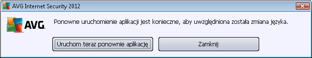 Potwierdź wybór, klikając przycisk Zastosuj button (prawy dolny róg okna) Kliknij przycisk OK, aby potwierdzić.