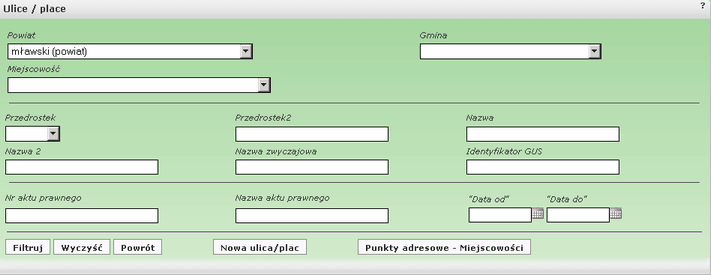 15 Mazowiecki System Informacji Przestrzennej - Moduł Rejestrów rys.