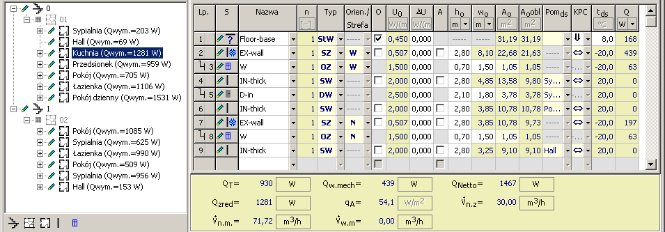 Lekcja 3 - Purmo-therm HR 4.5 + Purmo-OZC 4.5 4.9. Uzupełnienie danych w Purmo-OZC 4.5 i wykonanie obliczeń 1. Przechodzimy do programu do obliczeń strat ciepła.