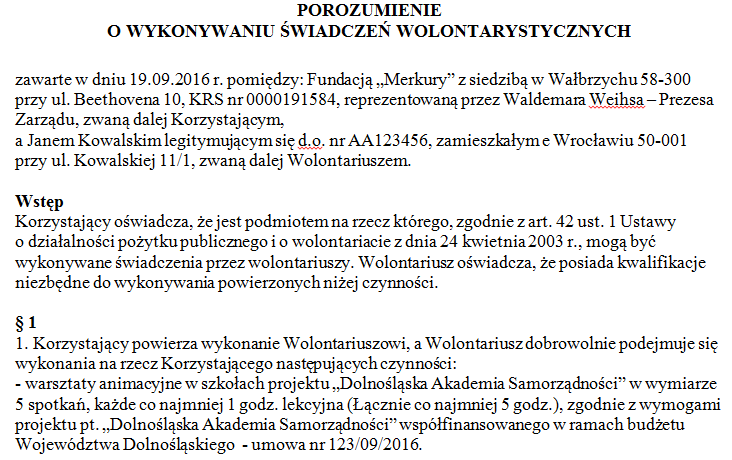 Przykład