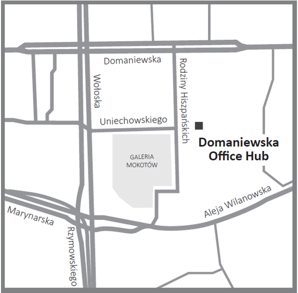 PROJEKTY DEWELOPERSKIE - ZAKOŃCZONE 1 FOKSAL CITY PROJEKT ZAKOŃCZONY 2 DOMANIEWSKA OFFICE HUB PROJEKT ZAKOŃCZONY ul. KRYWULTA 2 ul.