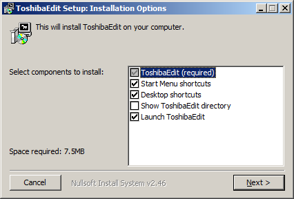 TshibaEdit - prgramwanie PC d edycji listy kanałów telewizyjnych Wymagania systemwe: Kmputer PC z systemem peracyjnym Windws NT/2000/XP/Vista/Win7/Win8, wypsażny w złącze USB i 20 MB wlneg miejsca na