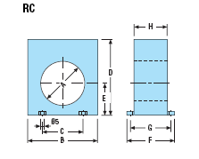 3c) IΔn X0.1 - IΔn X1 - IΔn X10 wybór mnożnika nastawy prądu. Ustawień dokonuje się na 2 pozycjach mikroprzełącznika: Pozycja mikroprzełącznika Dip IΔn x 0.1 i IΔn x 0.1 K = 0.
