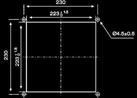 Wymiary wycięć [mm] FL22Z FL23Z FL24Z FL2Z FL26Z Wymiary [mm] Wymiary [mm] Wymiary [mm] Wymiary [mm]