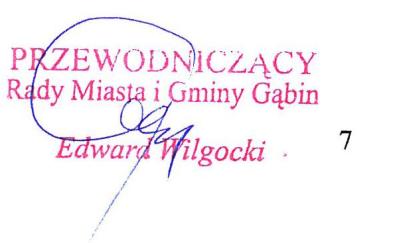 Załącznik Nr 3 do Uchwały Nr 229/XXXV/2009 Rady Miasta i Gminy Gąbin z dnia 30 września 2009roku Stwierdzenie zgodności Miejscowego planu zagospodarowania przestrzennego gminy Gąbin w obszarze