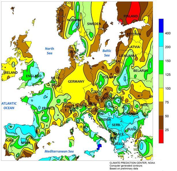 17 MAPA 2 Odchylenie wielkości opadów atmosferycznych