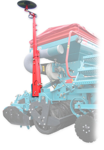 Settings / Regulacje B 6 5 5 7 4 8 Secure the markers for transport. Release oil pressure before unhitching the drill.