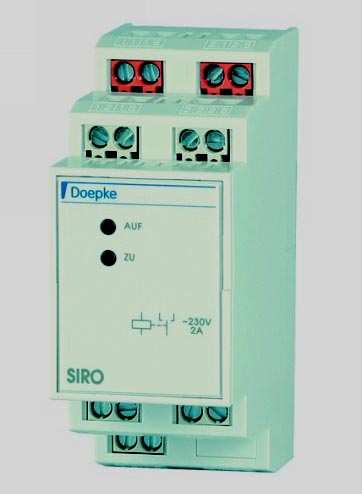 1.2. Przekaźnik sterowania Ŝaluzjami SIRO + Przekaźnik sterowania Ŝaluzjami SIRO + słuŝy do sterowania urządzeniami przestawianymi elektrycznie za pomocą silników elektrycznych, np.