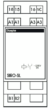W tym układzie przekaźniki SIRO-SL będą sterować pojedynczo roletami jako Slave, natomiast przekaźnik SIRO+ jako Master umoŝliwia realizację sterowania centralnego. a) b) Rys. 1.3.