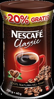 * Produkt dostępny w wybranych sklepach. pln-wsch* 17 99 2 49 Czekolada Milka 100 g Mondelez Polska S.A. Kawa Nescafe Classic rozpuszczalna 200g + 40g gratis 74,96 zł/1kg Nestle groszek.com.